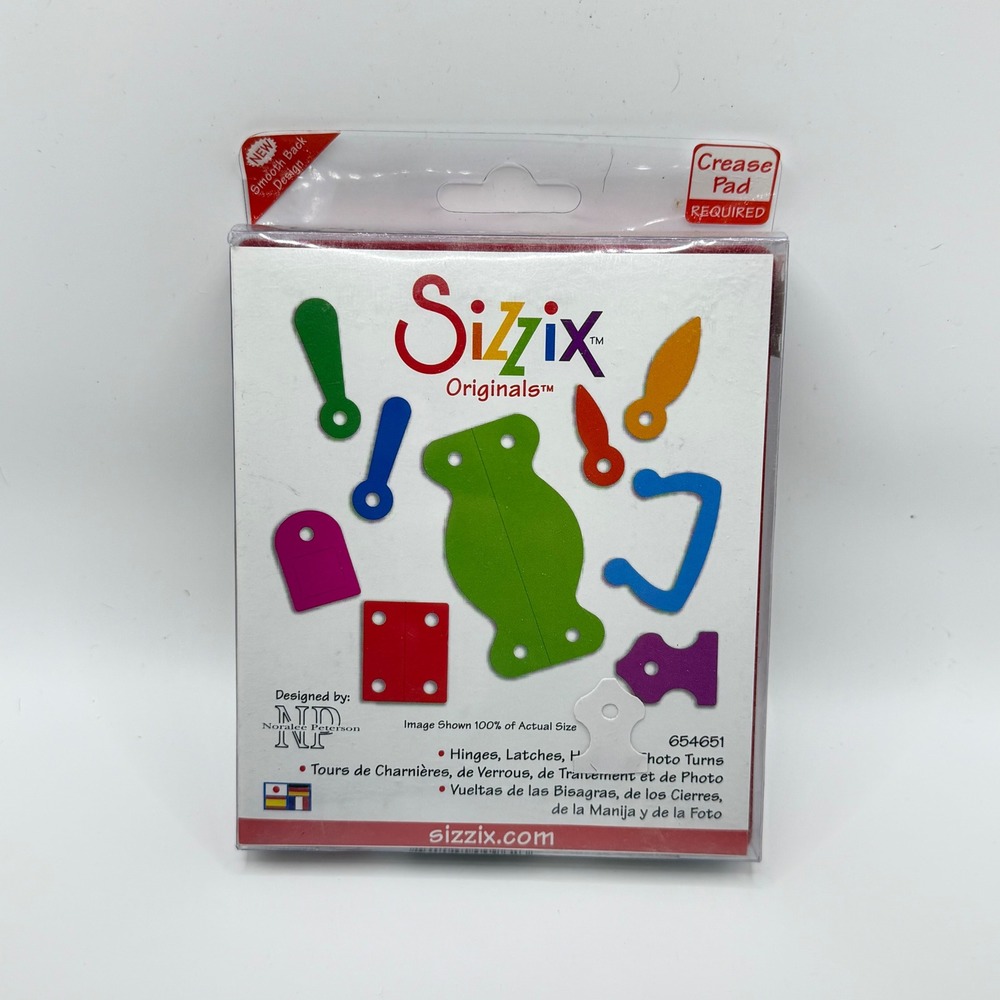 Sizzix Originals Die Hinges Latches Handles Photo Turns Noralee Peterson 654651